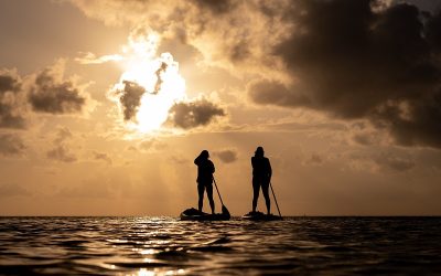 Paddleboarding in Moab
